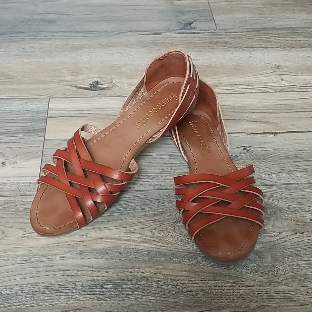 Francesca's Leather Sandals, Size 8